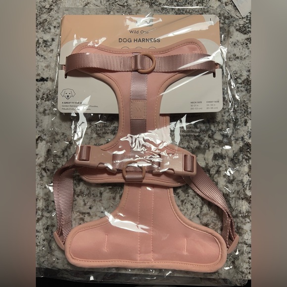 Wild One pink harness($48) collar($38) and leash($58)